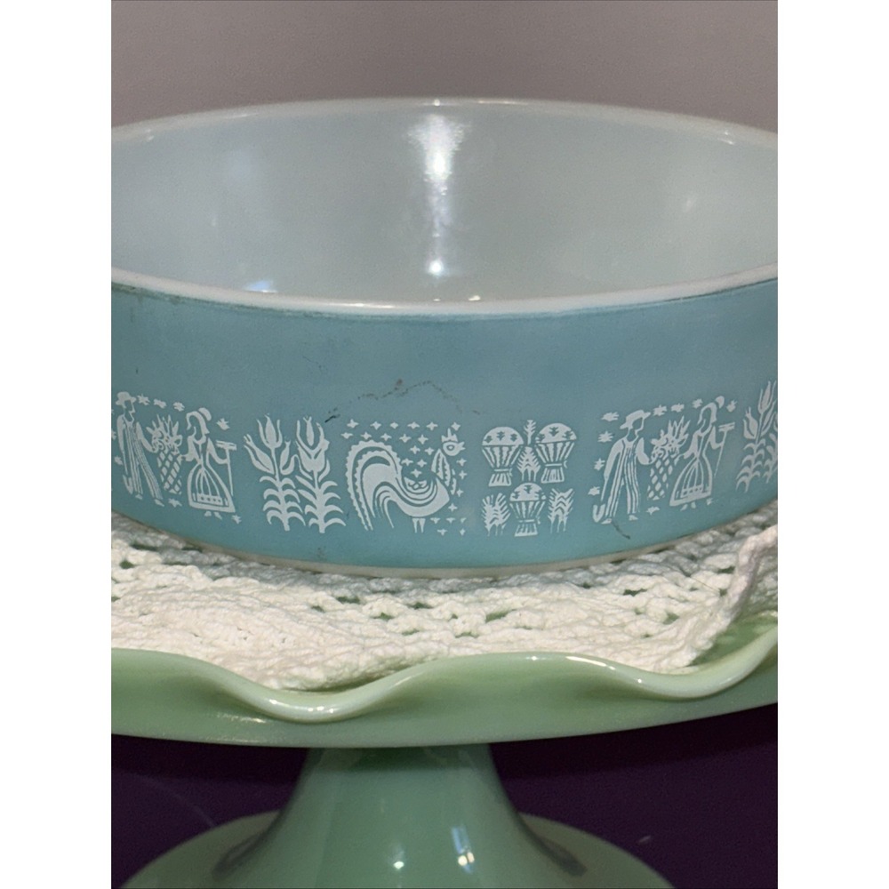 Pyrex Butterprint Casserole Set 471-475 w/Lids 1959-1968 - Picture 10 of 13
